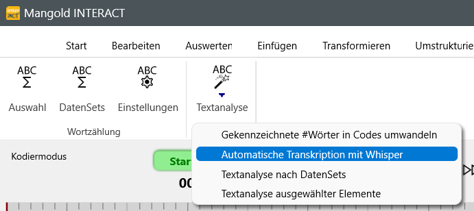 Auto-TranscribeMenu