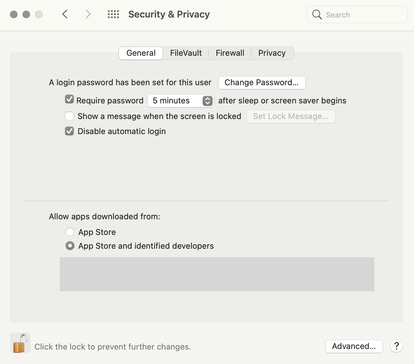 MacOS_Security settings