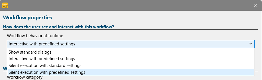 WorkflowProperties-RuntimeBehaviorList