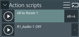 ActionScriptShortCutDisplayed