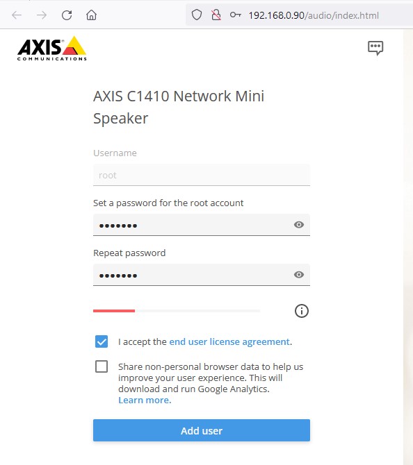 Axis_IPspeaker-LoginSetup-Axis_C1410
